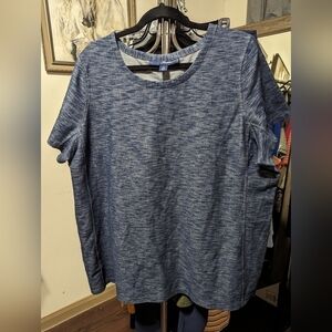 Denim 24/7 Short Sleeve Top 1X 22/24 EUC